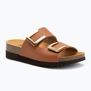 Moteriškos šlepetės Scholl Monterey 2 Straps Ad Med camel