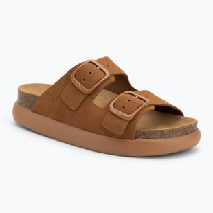 Moteriškos šlepetės Scholl Noelle Chunky Suede cognac