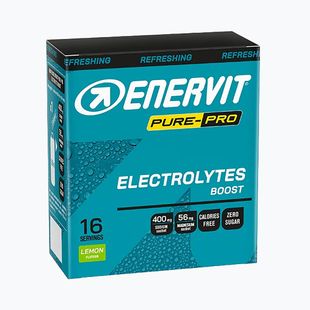 Izotoninis gėrimas Enervit PurePro Electrolytes Boost 16 x 4 g salty lemon