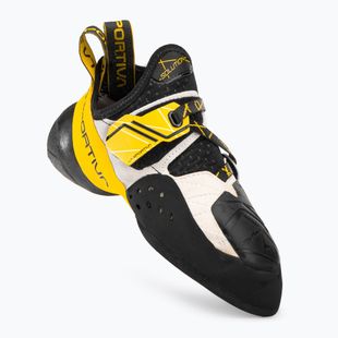 La Sportiva vyriški Solution alpinizmo bateliai baltos ir geltonos spalvos 20G000100