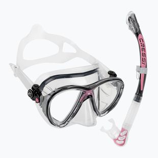 Nardymo rinkinys Cressi Big Eyes Evolution + Alpha Ultra Dry black/pink