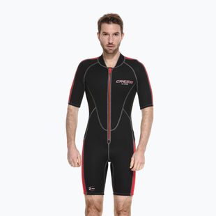 Vyriškas plaukimo kostiumas Cressi Lido Shorty 2 mm black/red