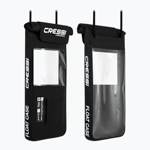 Cressi Float Case sausas vandeniui atsparus telefono dėklas, juodas