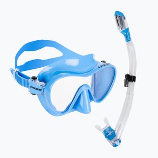Nardymo rinkinys Cressi F1 + Supernova Dry blue metal