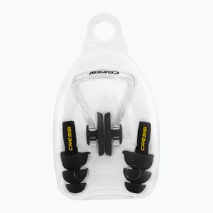 Cressi Aqua Kit ausų kištukai ir nosies spaustukas juodi