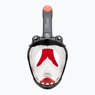 Vaikiška pilno veido nardymo kaukė Cressi Kiddy Full Face Jr black/clear/red