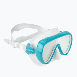 Moteriška nardymo kaukė Cressi Honey 420 UV white/aquamarine/blue/orange