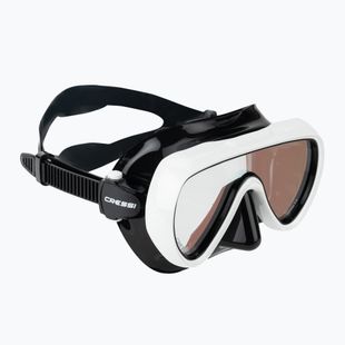 Moteriška nardymo kaukė Cressi Honey 420 UV black/white/blue/orange