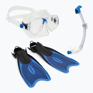 Nardymo rinkinys Cressi Palau Marea Dry Bag Set blue/azure