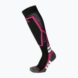 Vaikiškos slidinėjimo kojinės Mico Medium Weight Warm Control Ski nero/fucsia
