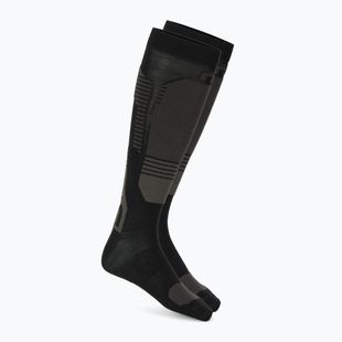 Slidinėjimo kojinės Mico Light Weight Superthermo Natural Merino Ski black grey