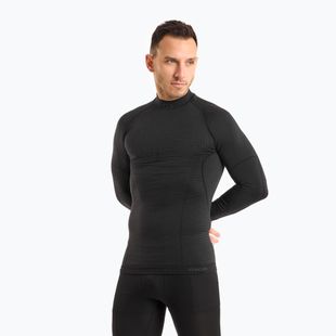 Vyriški termoaktyvūs marškinėliai Mico Odor Zero Mock Neck nero