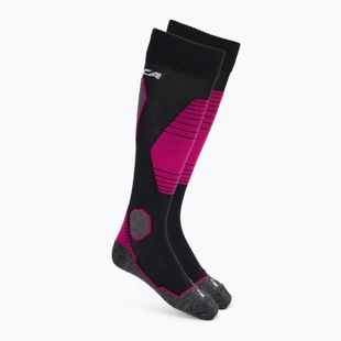 Moteriškos slidinėjimo kojinės Nordica High Performance 3.0 black/fuchsia/white