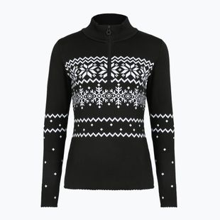 Moteriškas termoaktyvus džemperis Newland Groenlandia Half Zip black/white