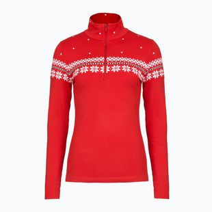 Moteriškas termoaktyvus džemperis Newland Hilde Half Zip red/white