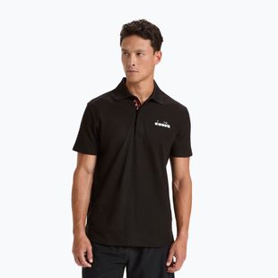 Vyriški teniso polo marškinėliai Diadora Statement black 102.176856