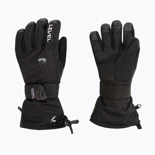 Vyriškos snieglenčių pirštinės Level Fly black 1031