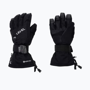 Vyriškos Level Half Pipe Gore Tex snieglenčių pirštinės juodos 1011