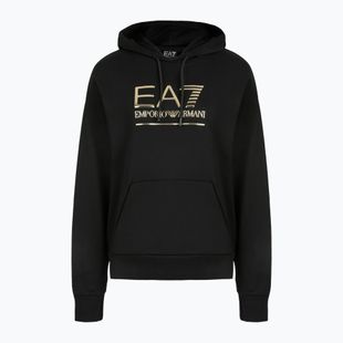 Vyriškas džemperis EA7 Emporio Armani Train Visibility Hoodie black / gold