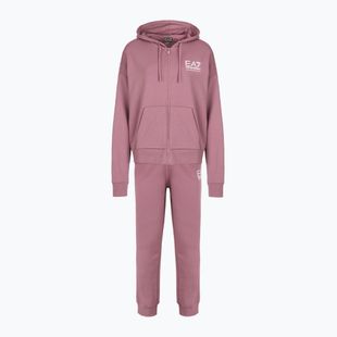 Moteriškas sportinis kostiumas EA7 Emporio Armani Train Visibility Zip dusky orchid