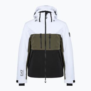 Vyriška slidinėjimo striukė EA7 Emporio Armani Ski Kitzbuhel Protectum7 Colorblock white / black / grape leaf