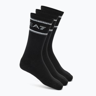 Kojinės EA7 Emporio Armani Train Socks Sponge 3 pairs black / black / black