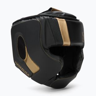 Bokso šalmas Hayabusa T3 Headgear black/gold