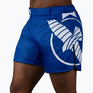 Vyriški treniruočių šortai Hayabusa Icon Mid-Thigh MMA blue/white