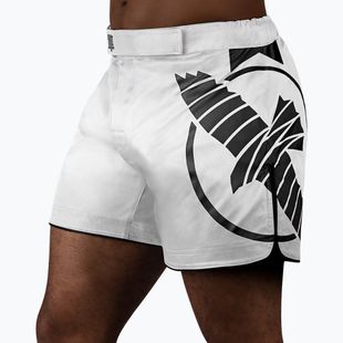 Vyriški treniruočių šortai Hayabusa Icon Mid-Thigh MMA white/black