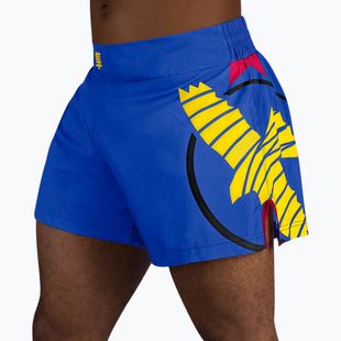 Vyriški treniruočių šortai Hayabusa Icon Kickboxing blue/yellow