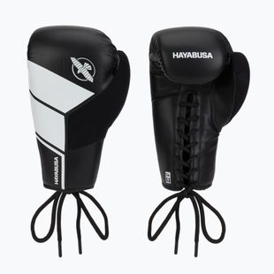 Hayabusa S4 Lace Up bokso pirštinės baltos S4LACBG-BK