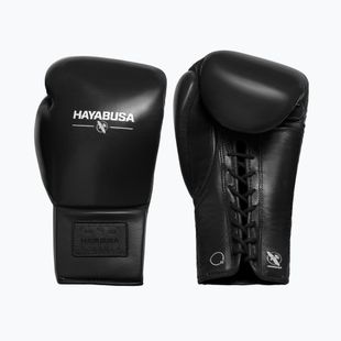Bokso pirštinės Hayabusa Pro Traditional Horse Hair Lace-Up black