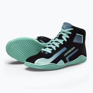 Bokso bateliai Hayabusa Surge black/cyan