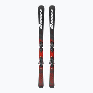 Vaikiškos kalnų slidės Nordica Doberman Combi Pro S + tvirtinimai J7.0 FDT anthracite/red