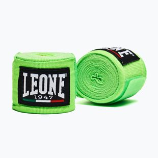 Bokso raiščiai Leone 1947 Hand Wraps 350 cm fluorescent green