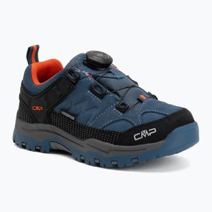 Vaikiški žygio batai CMP Kiruna Low FitGo Waterproof bluestone/arancio