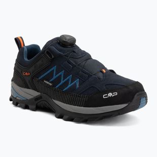 Vyriški žygio batai CMP Rigel Low Fitgo Wp b.blue/flash orange