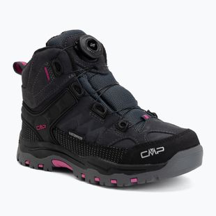 Vaikiški žygio batai CMP Kiruna Mid Fitgo Fleece Wp antracite/festival