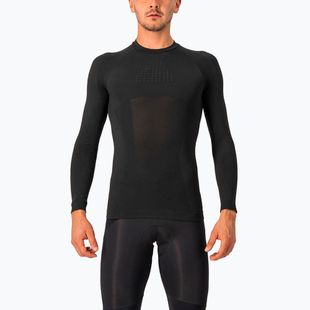Vyriškas Castelli Core Seamless Base Layer dviratininkų ilgomis rankovėmis juodas