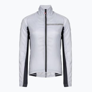 Moteriška dviračių striukė Castelli Squadra Stretch silver gray/dark gray