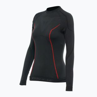 Moteriški termoaktyvūs marškinėliai ilgomis rankovėmis Dainese Thermo black/red