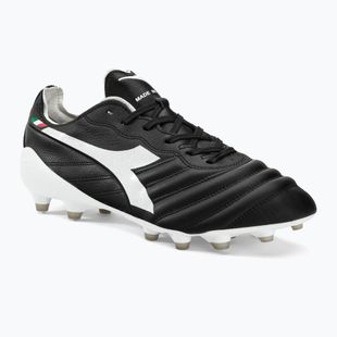 Vyriški futbolo bateliai Diadora Brasil Elite2 Tech ITA LPX juodi ir balti DD-101.178799-C0641-40,5