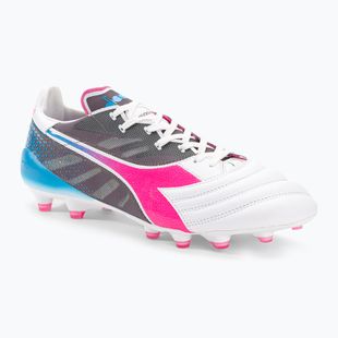 Vyriški futbolo bateliai Diadora Brasil Elite Veloce GR ITA LPX white/pink fluo/blue fluo