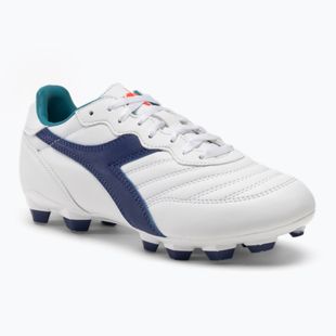 Vaikiški futbolo bateliai Diadora Brasil 2 R LPU JR white/navy