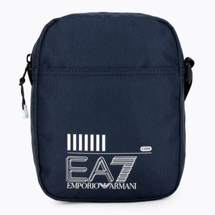 EA7 Emporio Armani Train Core 2 l tamsiai baltos spalvos maišelis su logotipu