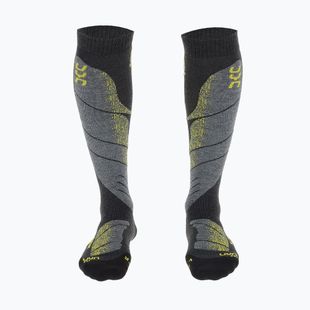 Vyriškos slidinėjimo kojinės UYN Ski All Mountain anthracite melange/yellow