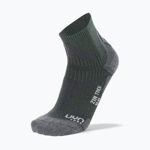 Vyriškos kojinės Uyn Trekking 2IN Low Cut military/grey melange
