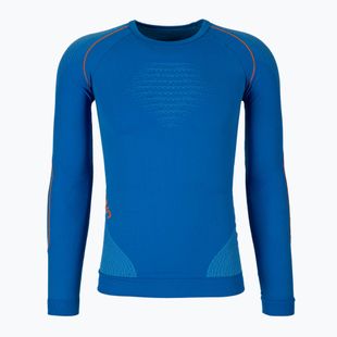 Vyriški termoaktyvūs marškinėliai UYN Evolutyon UW Shirt blue/blue/orange shiny