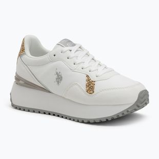 Moteriški batai U.S. Polo Assn. BAYLE003C white/gold