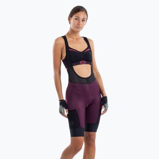 Moteriški dviračių šortai Alé Stones Cargo Bibshorts plum